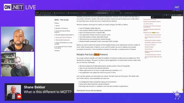 On .NET Live - Distributed applications with ZeroMQ