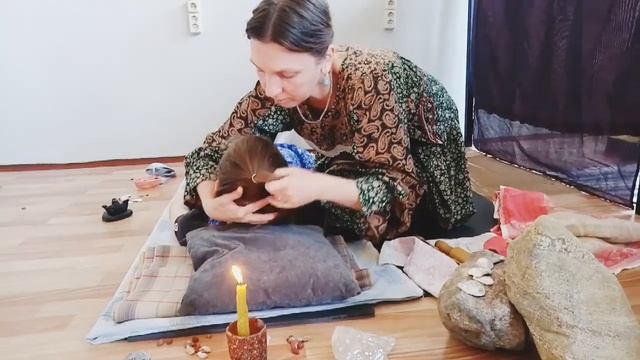 Ладка тела рушником и скалкой в Здравнице