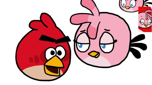 Red x Stella drawing (Angry Birds)