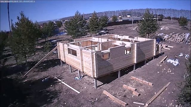 Строительство дома. Профилированный брус камерной сушки Ч.2
