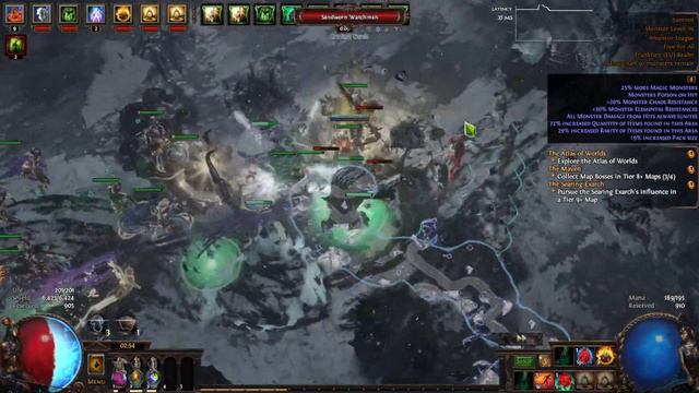 [Path of Exile 3.22] Ancestor League Day 1 Build Sentinel + Baron  Guardian | 52