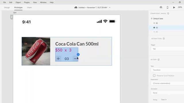 E-Commerce Shopping Cart UI UX Prototype | Adobe XD | BKreative