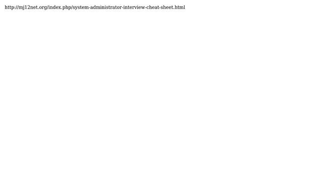 DevOps & SysAdmins: Cheat Sheets for System Administrators? (44 Solutions!!)