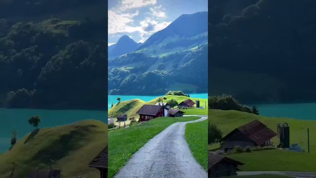 Невероятная красота природы в Швейцарии представлена на видео.