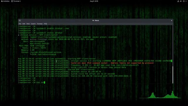 Setup NTP Client Chrony  CentOS 8 Server Setup Part 5