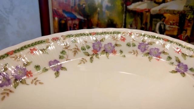 Блюдо овальное из костяного фарфора￼ Keito