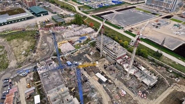 ЖК 4YOU Московский район м. Звездная. Ход строительства. Аэросъемка сентябрь 2017
