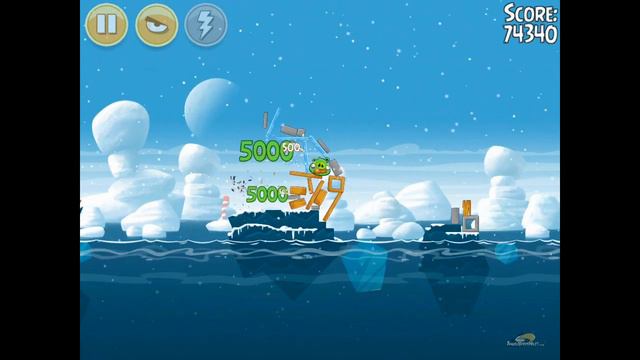 Angry Birds Seasons Arctic Eggspedition 1-14 Walkthrough 3 Star
