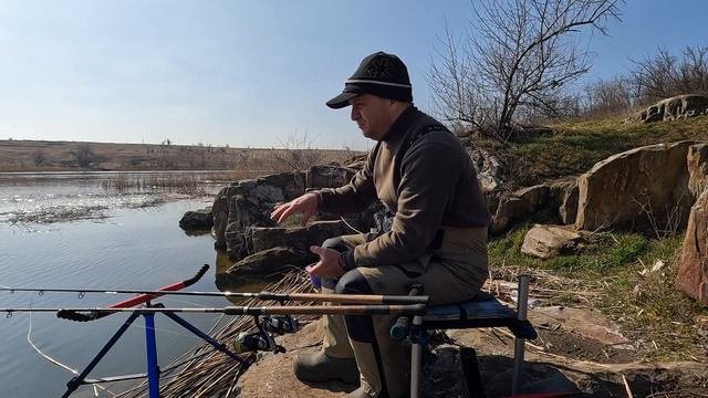 Попробовал, новое место на Бердянском водохранилище  Фидер 09 03 2024