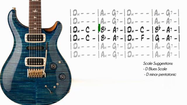 Smooth Slow Blues In D Minor _ Guitar Backing Track