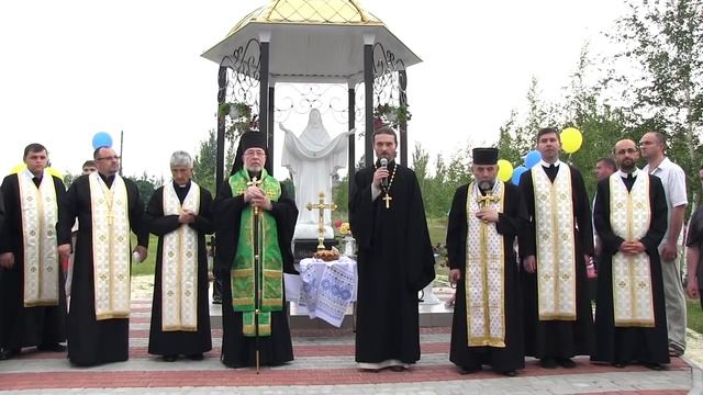 Освящение часовни в с.Верхнекаменское Бахмутского района. 19 июня 2016.