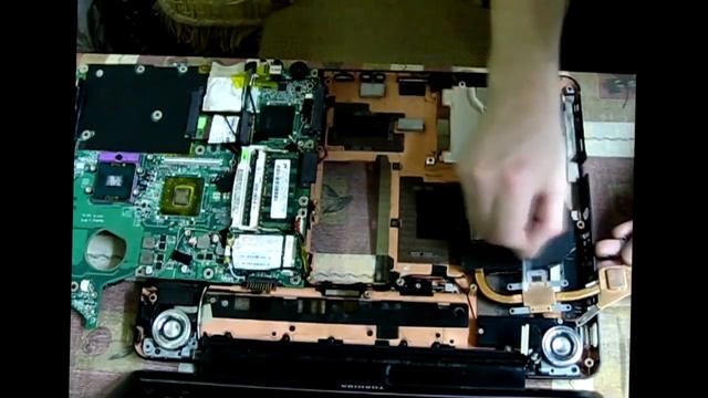 Установка термопрокладки на ноутбук Toshiba a310\ Замена термопасты на стареньком ноутбуке Toshiba