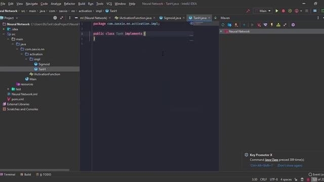 Neural Network : Activation Function Implementation Part-1 Java