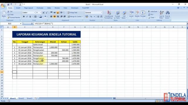 Membuat Laporan Keuangan Menggunakan Microsoft Excel