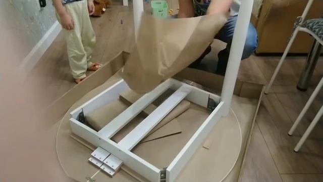 Распаковка - Обеденный стол Рамзес Раздвижной круглый