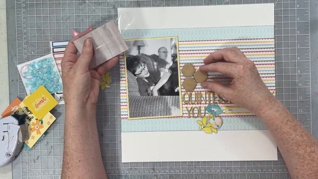 12X12 Scrapbook Process- Quintessentially You (Scrapbooking B2M-Q)(Mega Summer Kit Layout #1)