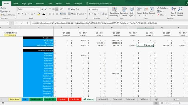 Accounts Receivable and Payable Tracking Template in Excel