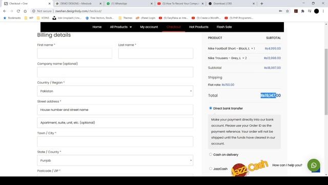 Woocommerce WordPress Demo Theme - Website Design by Mindcob