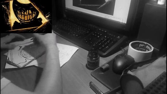 РИСУЕМ ДЕМОНА БЕНДИ - Drawing a demon Bendy