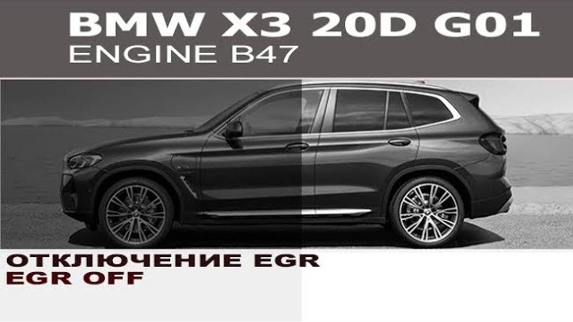 Отключение EGR BMW G01 X3 20d B47