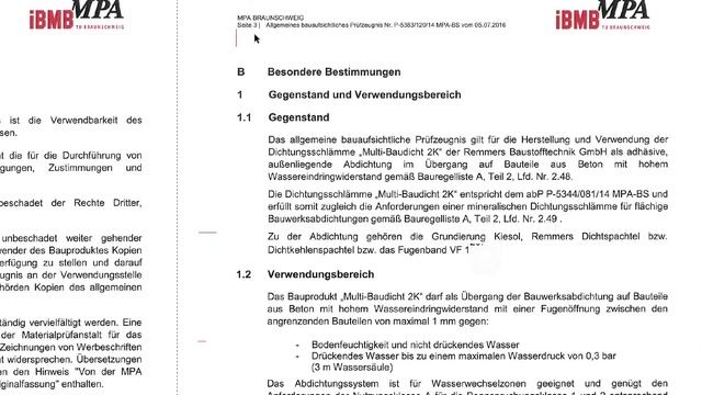 Remmers MB 2K - Normkonform Im Sockel Einsetzen?