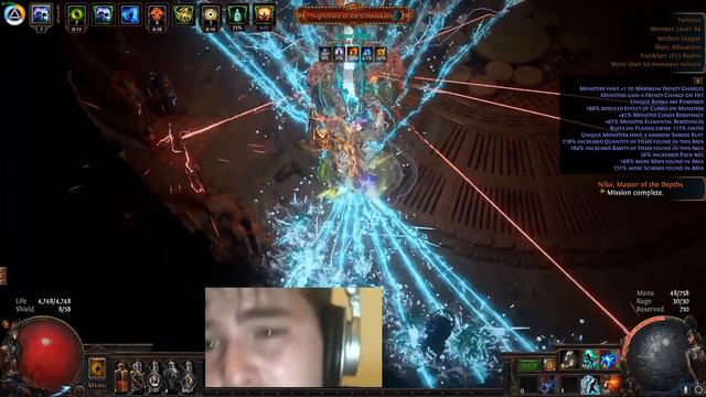 Path of Exile - Settlers of Kalguur 3.25 - Lightning Strike- T17 Boss Fight