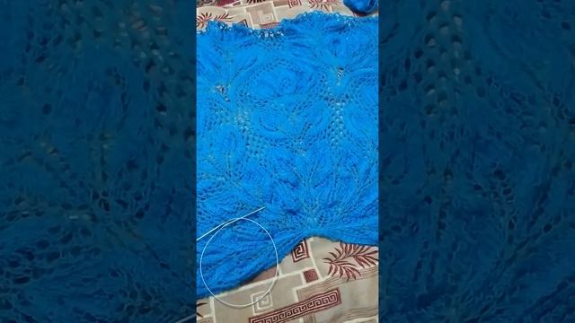 шаль Васильки