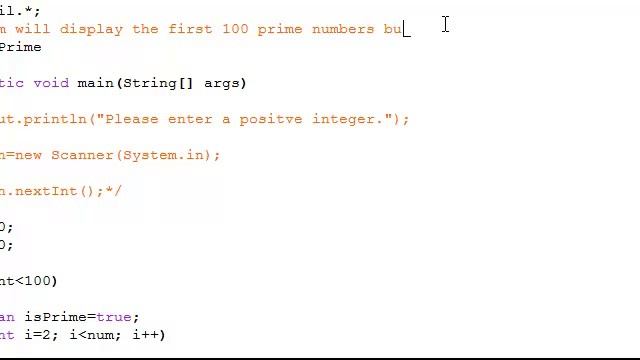 Creating a Java Prime number method