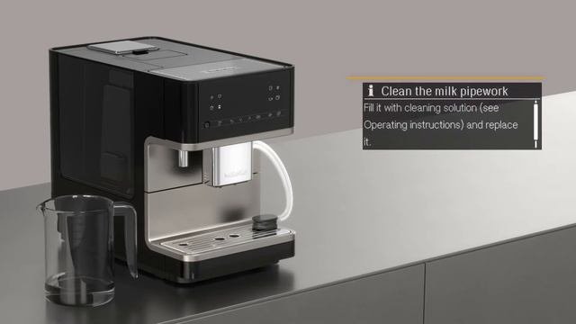 Miele CM6 MilkPerfection Coffee Machine - Cleaning the milk pipework