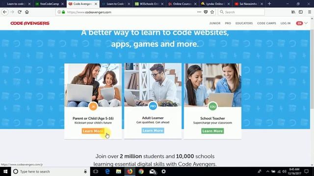 Top 7 Websites For Learning Programming ||Sai Narasimha Tech ||