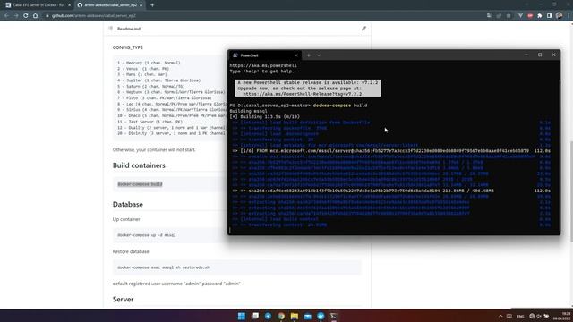 Cabal EP2 Windows install (Docker)