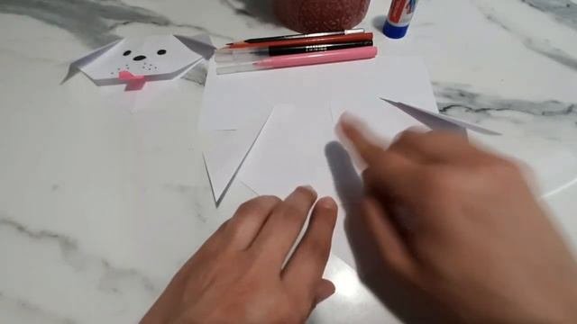 Абросимова  Собачка - оригами