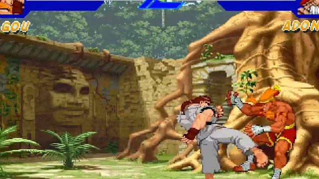 Street Fighter Alpha v1.1 [MUGEN]  - Gou vs Adon