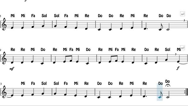 Himno de la Alegria Paritura con Notas en Do Mayor Flauta Violin Oboe