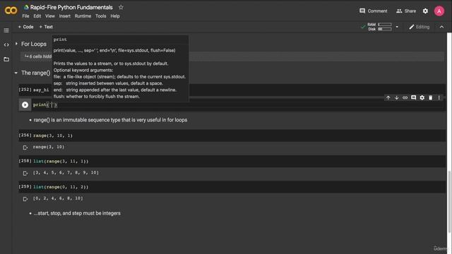 20. The range() Immutable Sequence