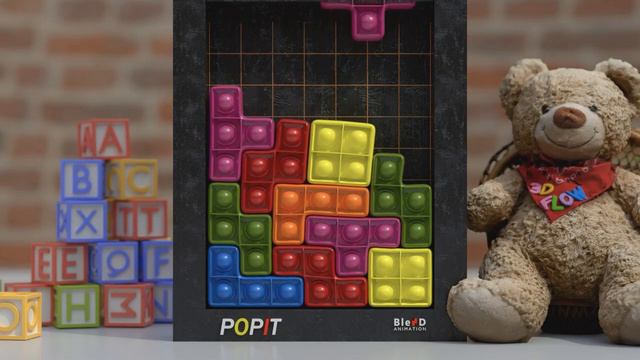 TETRIS FIDGET POPIT V3 _ SOFTBODY SIMULATION