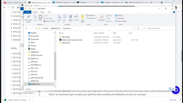 วิธี Map Drive Z จาก NAS Synology Share file ให้ใช้ภายนอกได้ด้วย WebDAV (ใช้งานสะดวกขึ้นกว่าเดิม)