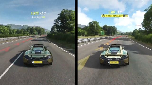 MacBook Pro 16 Inch vs Xbox One X Forza Horizon 4 gameplay