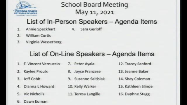 School Board Formal - 05/11/2021