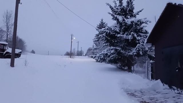 Монино - Грихново. Всё в снегу - не проехать 26 ноября 2023 года.