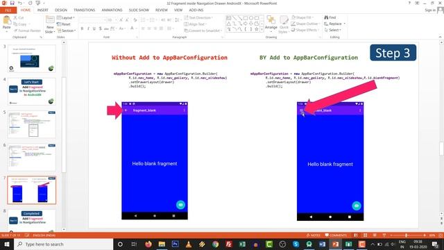 Add Fragment in Navigation Drawer in AndroidX studio | Android Studio 3.6+ | NavigationView | 2020