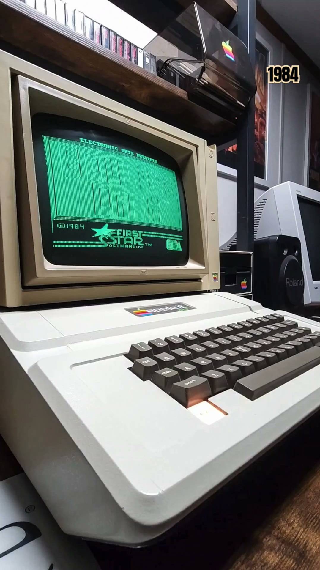 Apple II Plus & Super Boulder Dash, 1984