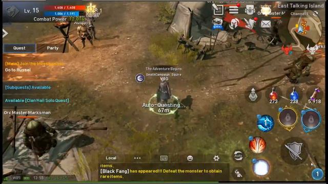 Lineage 2 Revolution - PC Gameplay upgrading Dark Elf to level 16 - Part 4