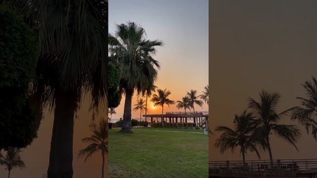 Закат солнца в BM BEACH RESORT.