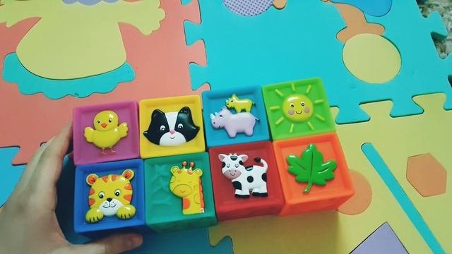Кубики.Развивающие игры.Цветные кубики.учим животных.kube,educational Game.