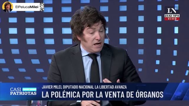 MILEI HUMILLÓ A FEMINISTA PAÑUELITO VERDE - Javier Milei en La Nación + 3/6/2022