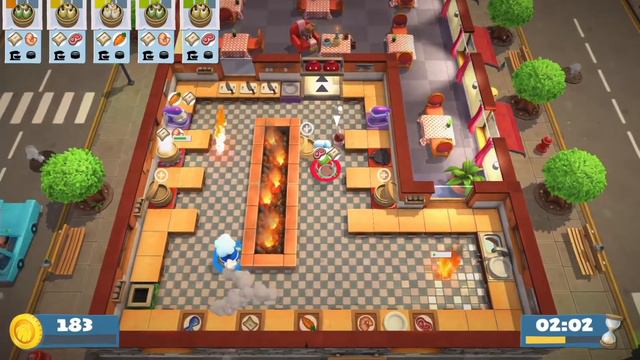 【Overcooked 2】Kevin 4 - 2 Players - 3 Stars ⭐️⭐️⭐️