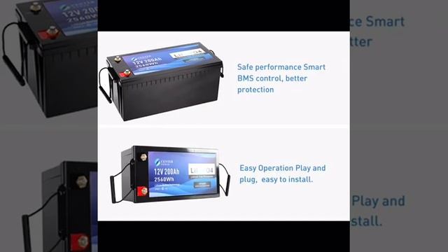 12V 200Ah LiFePO4 LFP rechargeable Lithium ion Battery