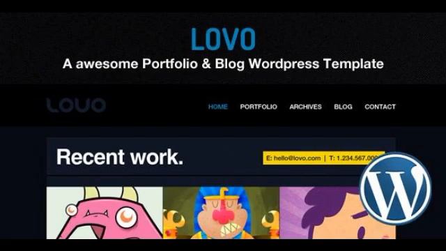 Preview Lovo WordPress Portfolio and Blog Theme Creative