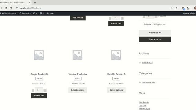 AJAX Cart PRO: Quantity Synchronization In MiniCart And Shop Pages